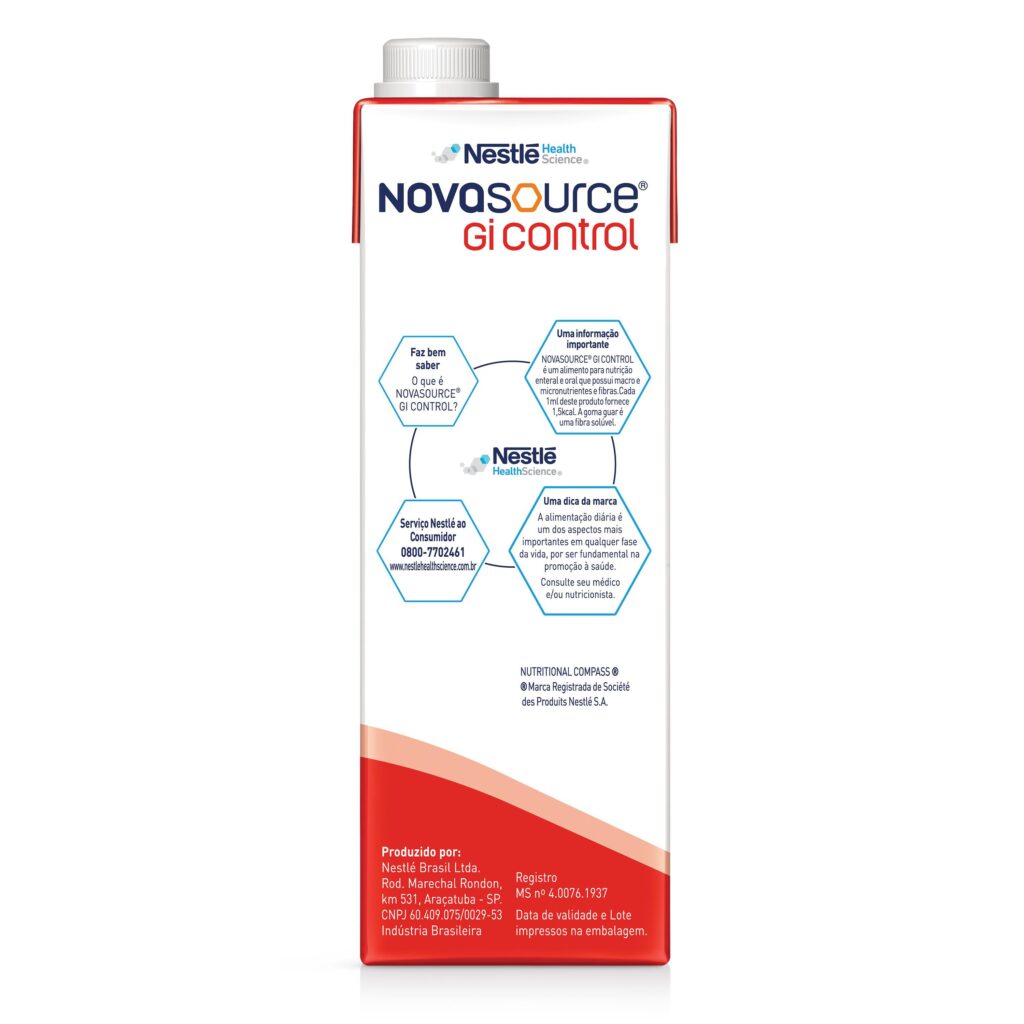 NOVASOURCE GI CONTROL BAUNILHA TETRA SQUARE 1L Medic Nutre