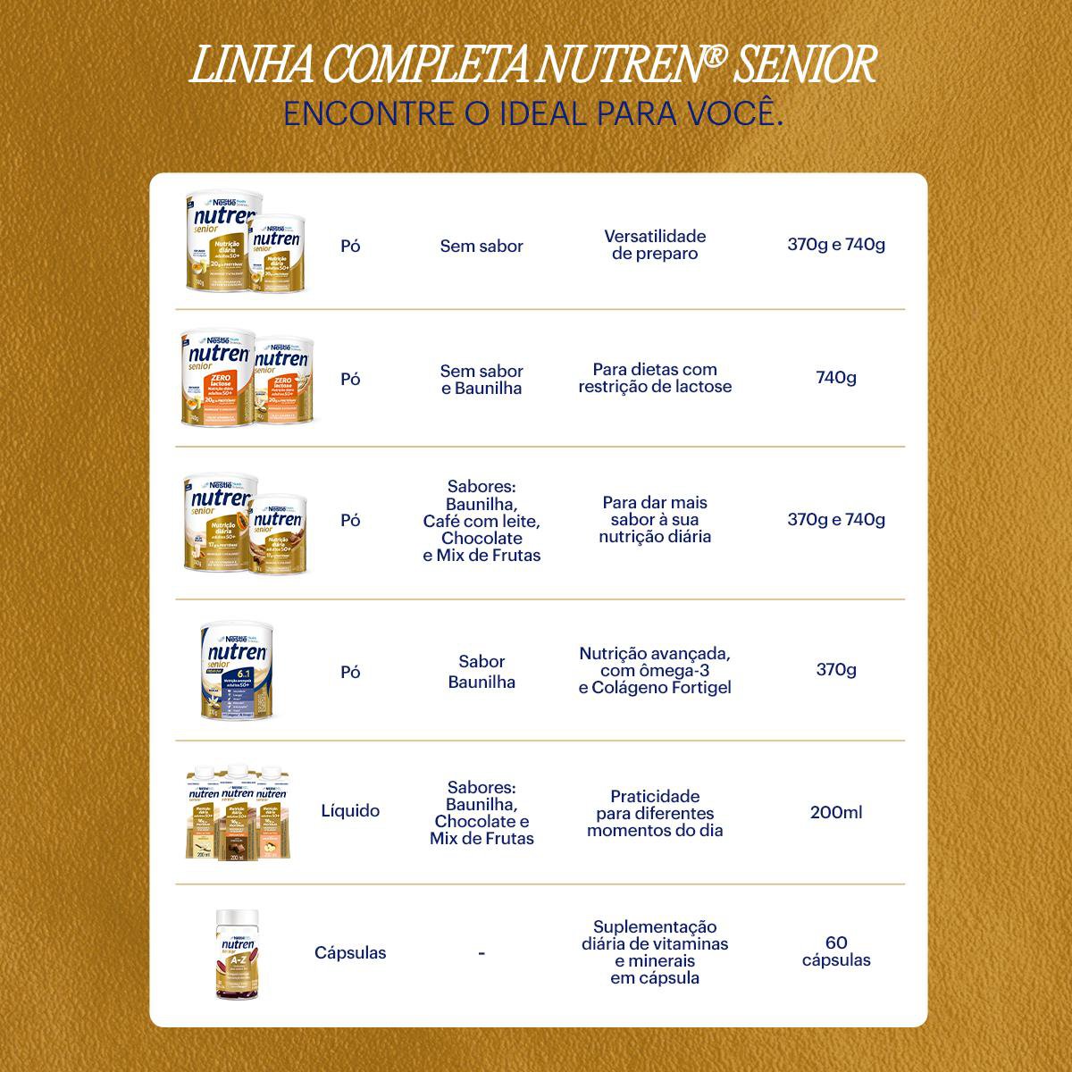 NUTREN SENIOR SEM SABOR ZERO LACTOSE 740G - Imagem 8
