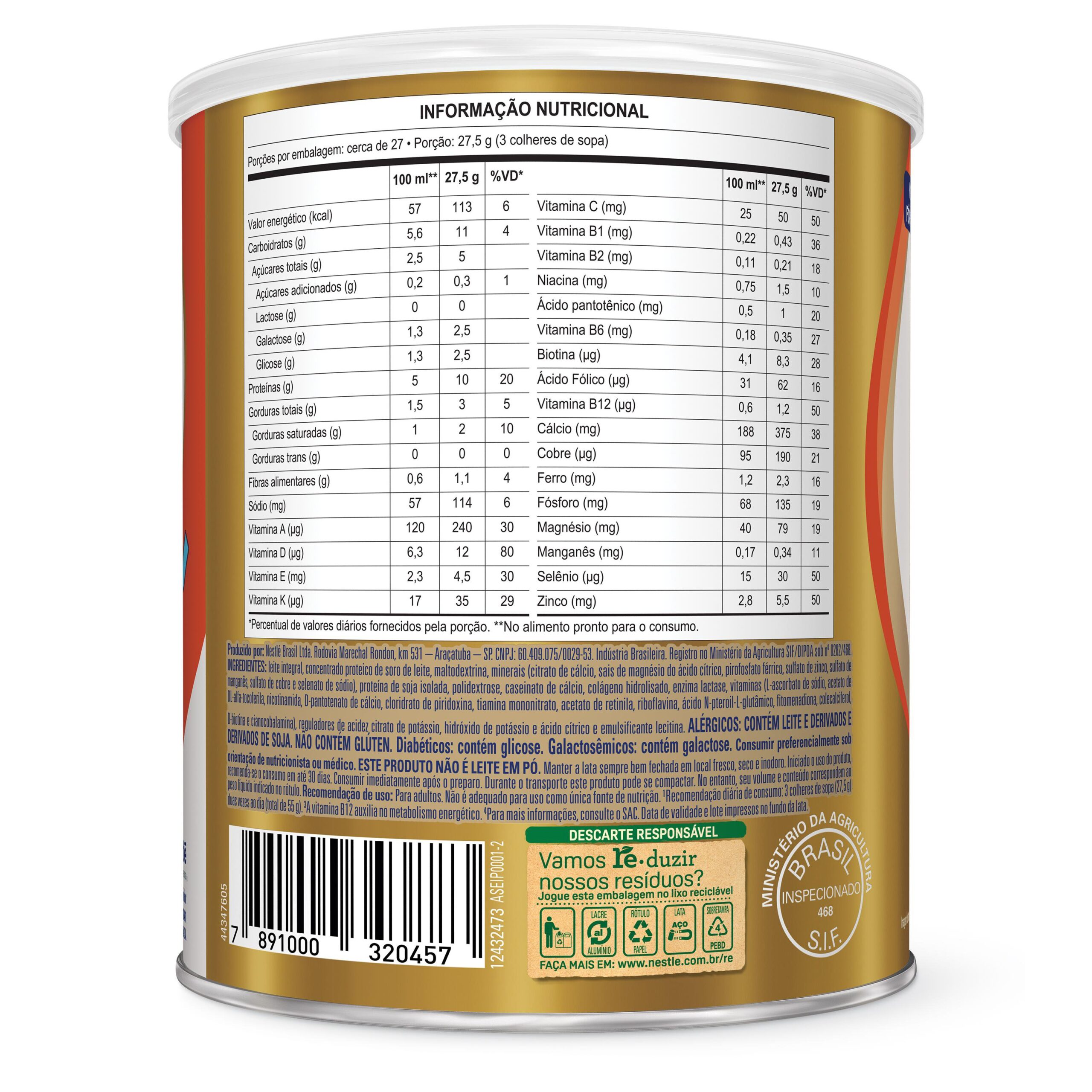 NUTREN SENIOR SEM SABOR ZERO LACTOSE 740G - Imagem 4