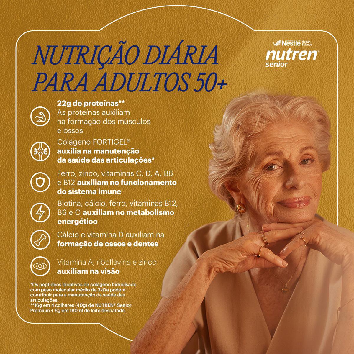 NUTREN SENIOR 740G ZERO LACTOSE BAUNILHA - Imagem 5