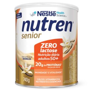 NUTREN SENIOR 740G ZERO LACTOSE BAUNILHA