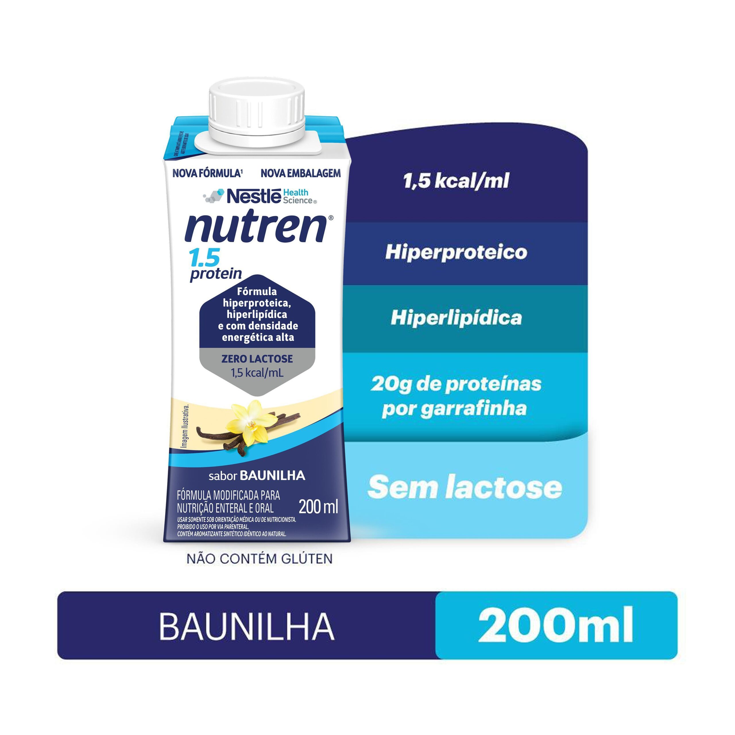 Nutren 1.5 Protein - 200ML BAUNILHA - Imagem 2