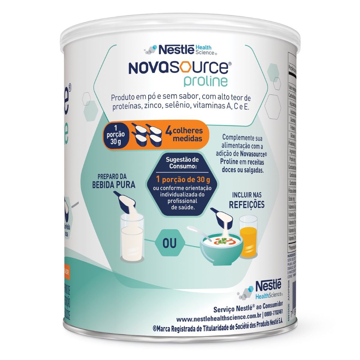 Novasource Proline 330G Sem sabor - Imagem 2